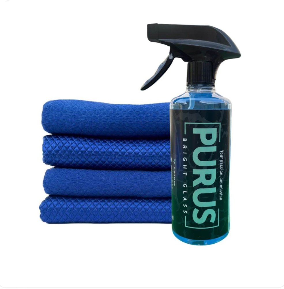 Bright Glass & Glass Towel